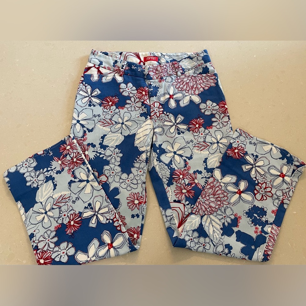 Vintage Esprit Ankle Floral Pants Size 5-6